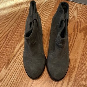 Gray booties
